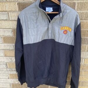 Champion Mens Large Gannon University Reverse Weave Quarter Snap Golden Knights